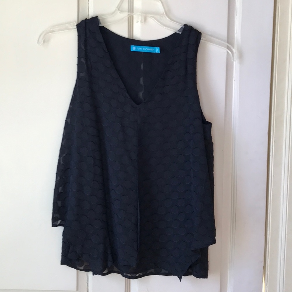 100% silk Andi top by Tori Richard